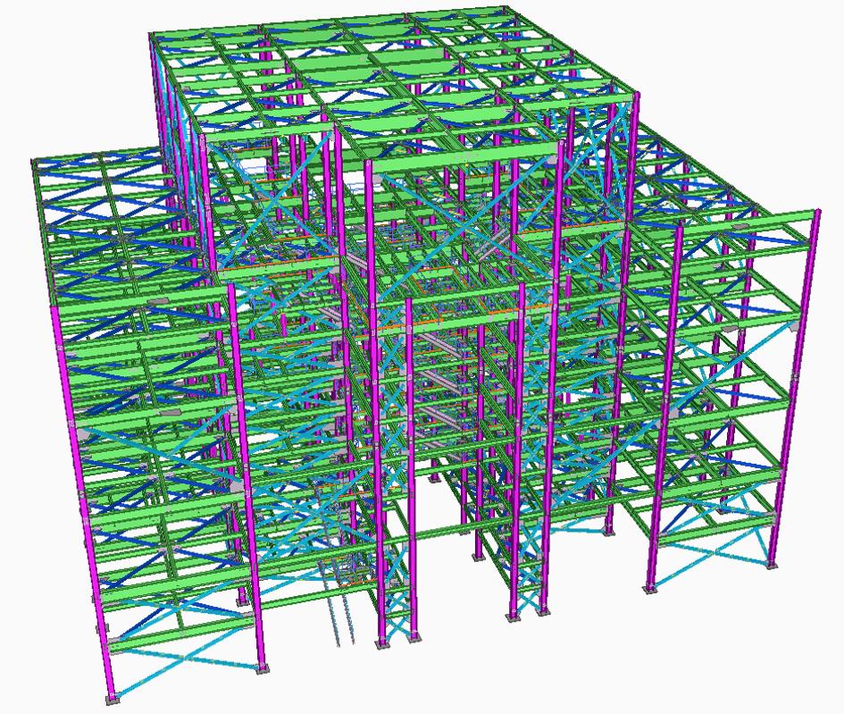 Structural 3D Modelling, shop detailing and nesting using 3D Tekla