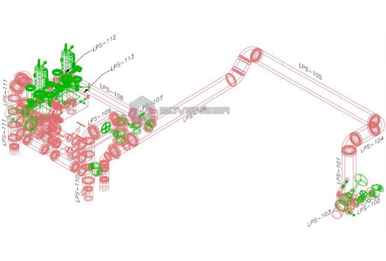 Piping shop detailing using Spoolgen